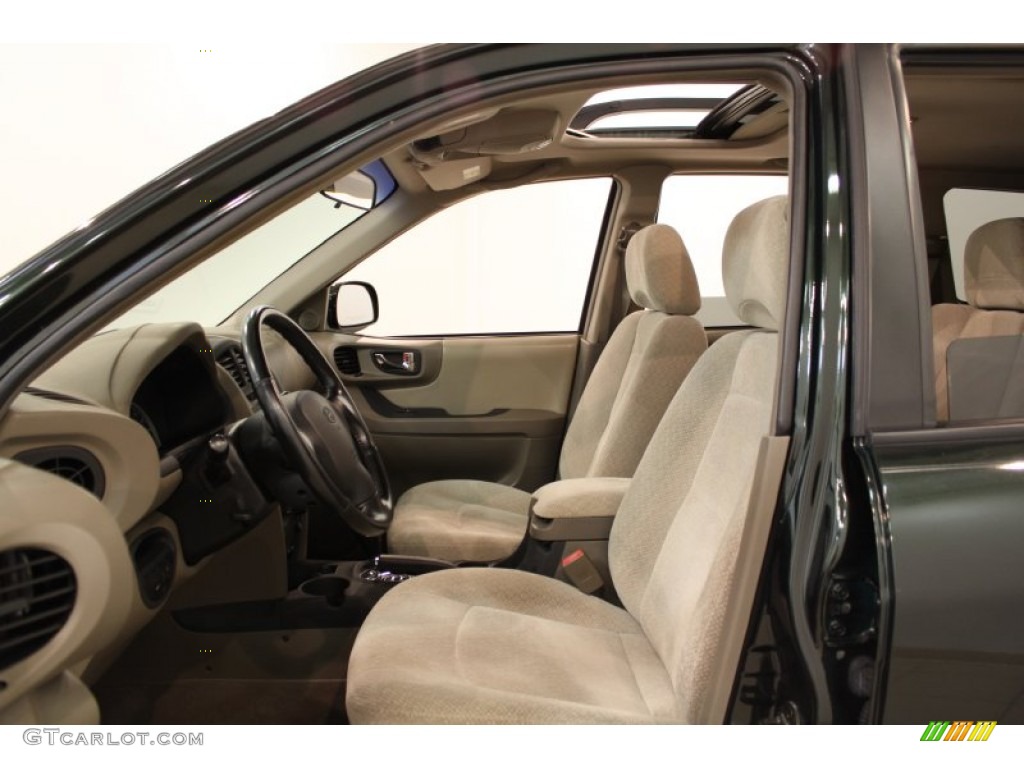 2006 Santa Fe GLS 4WD - Dark Emerald Green / Beige photo #6
