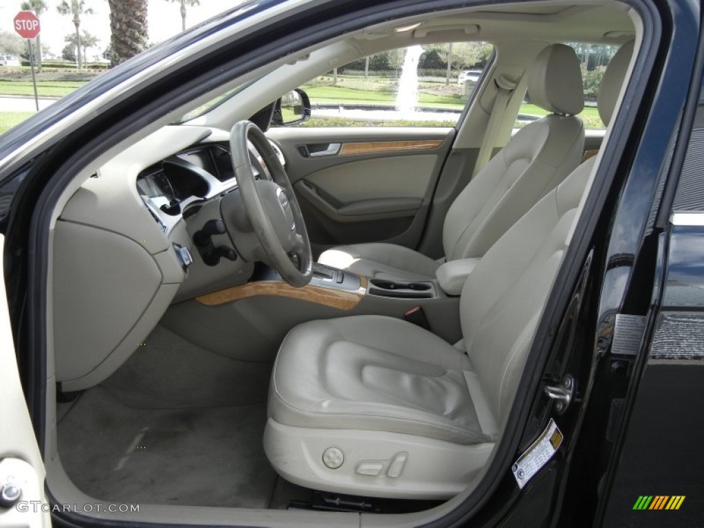 2009 A4 3.2 quattro Sedan - Brilliant Black / Cardamom Beige photo #12