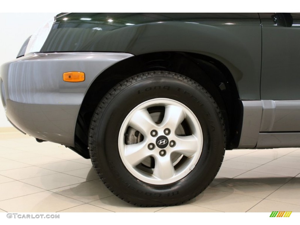 2006 Santa Fe GLS 4WD - Dark Emerald Green / Beige photo #17