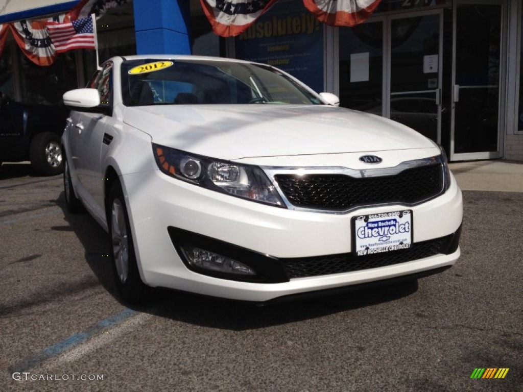 2012 Optima LX - Snow White Pearl / Gray photo #1