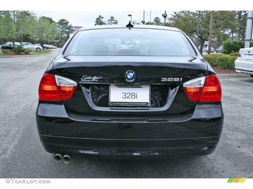 2007 3 Series 328i Sedan - Jet Black / Black photo #6