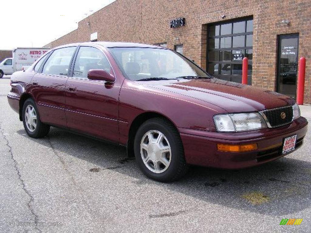 1996 Avalon XLS - Ruby Red Metallic / Beige photo #1