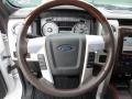 Sienna Brown Leather/Black Steering Wheel Photo for 2010 Ford F150 #61565451
