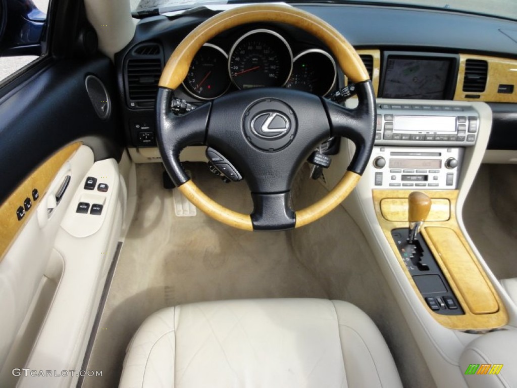 2004 Lexus SC 430 Ecru Steering Wheel Photo #61565952