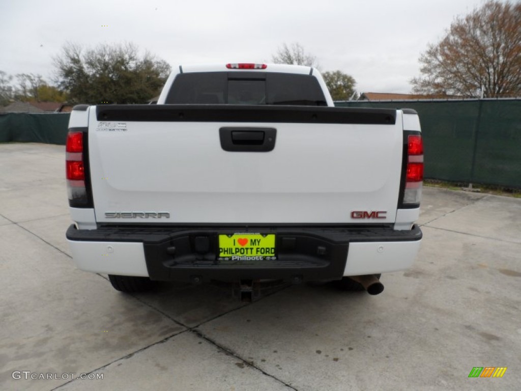 2008 Sierra 1500 Denali Crew Cab AWD - Polar White / Cocoa/Light Cashmere photo #4