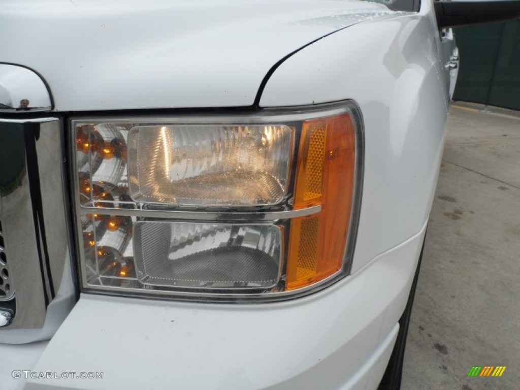 2008 Sierra 1500 Denali Crew Cab AWD - Polar White / Cocoa/Light Cashmere photo #10