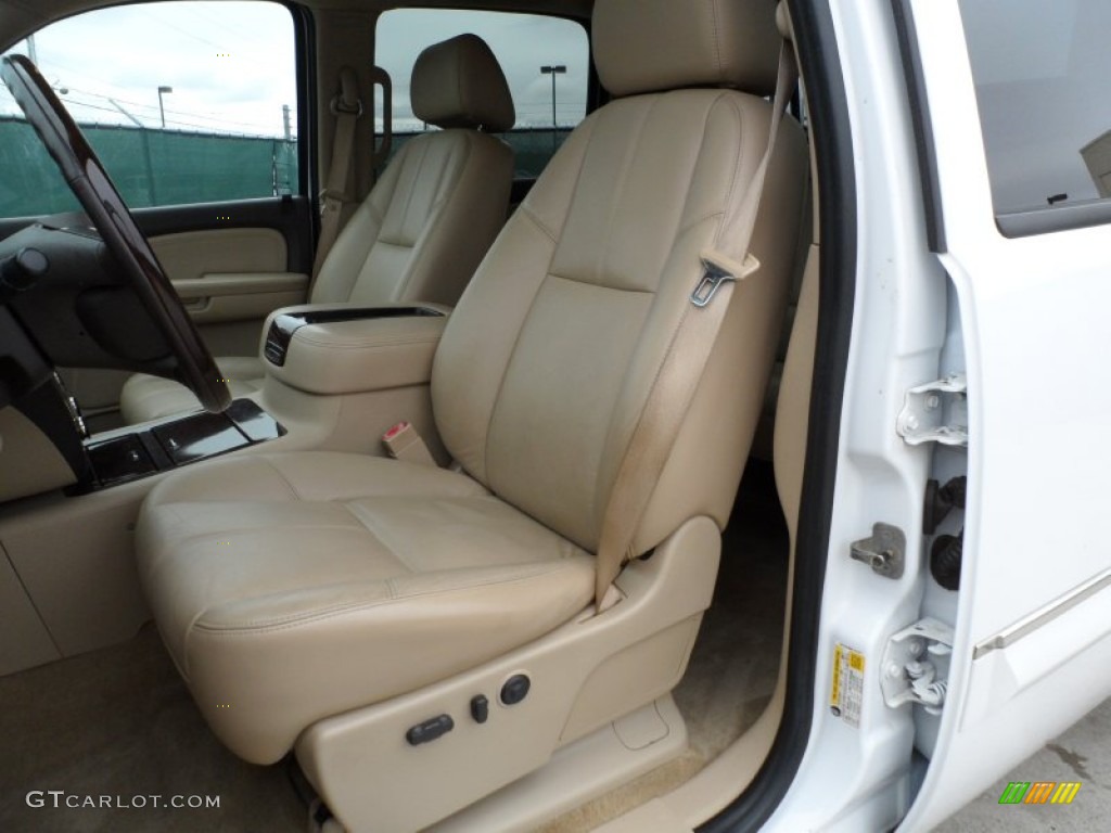 2008 Sierra 1500 Denali Crew Cab AWD - Polar White / Cocoa/Light Cashmere photo #35