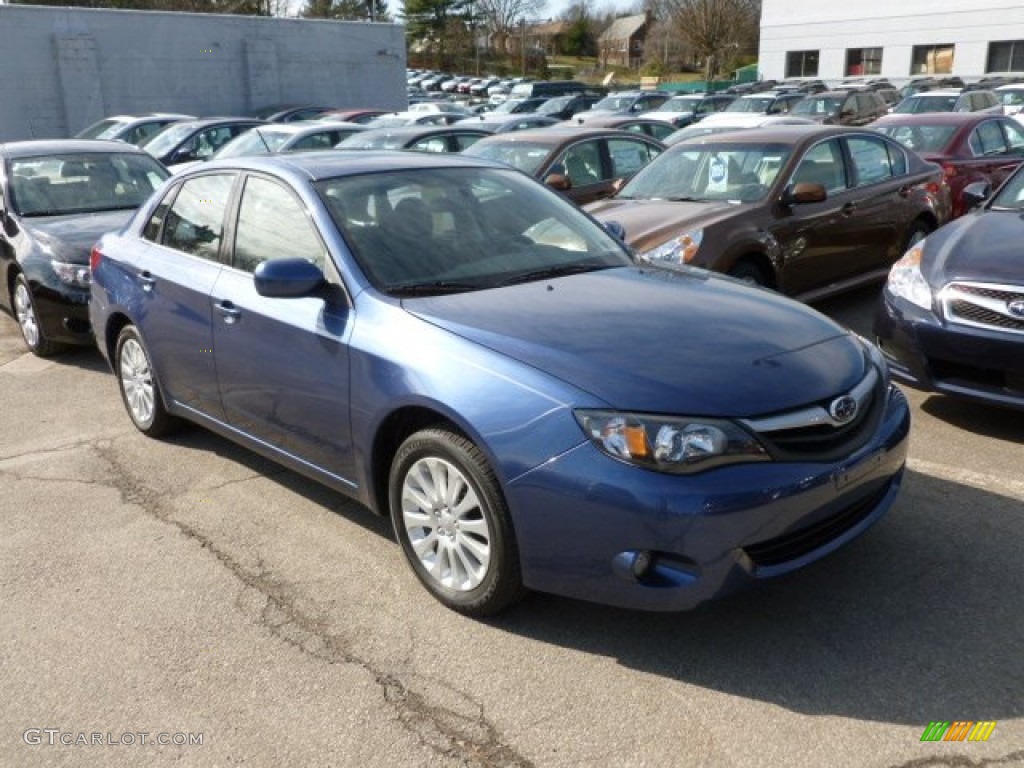 2011 Impreza 2.5i Premium Sedan - Marine Blue Pearl / Carbon Black photo #1