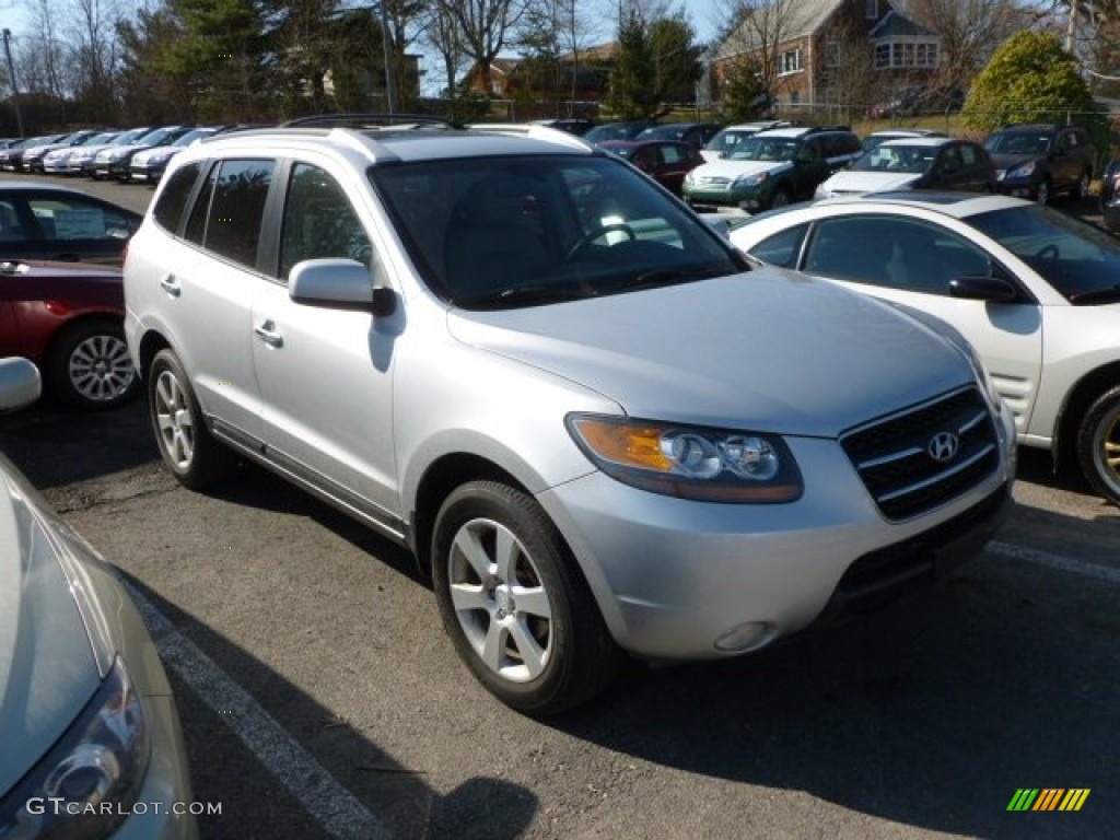 2007 Santa Fe Limited 4WD - Bright Silver / Gray photo #1