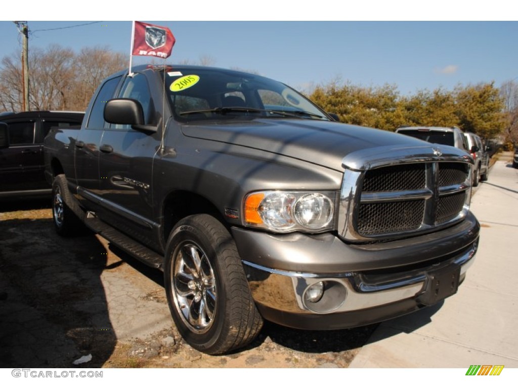 2005 Ram 1500 SLT Quad Cab 4x4 - Mineral Gray Metallic / Dark Slate Gray photo #3