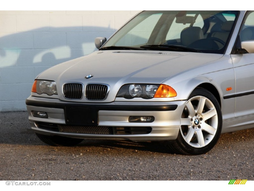 2000 3 Series 328i Sedan - Titanium Silver Metallic / Grey photo #6