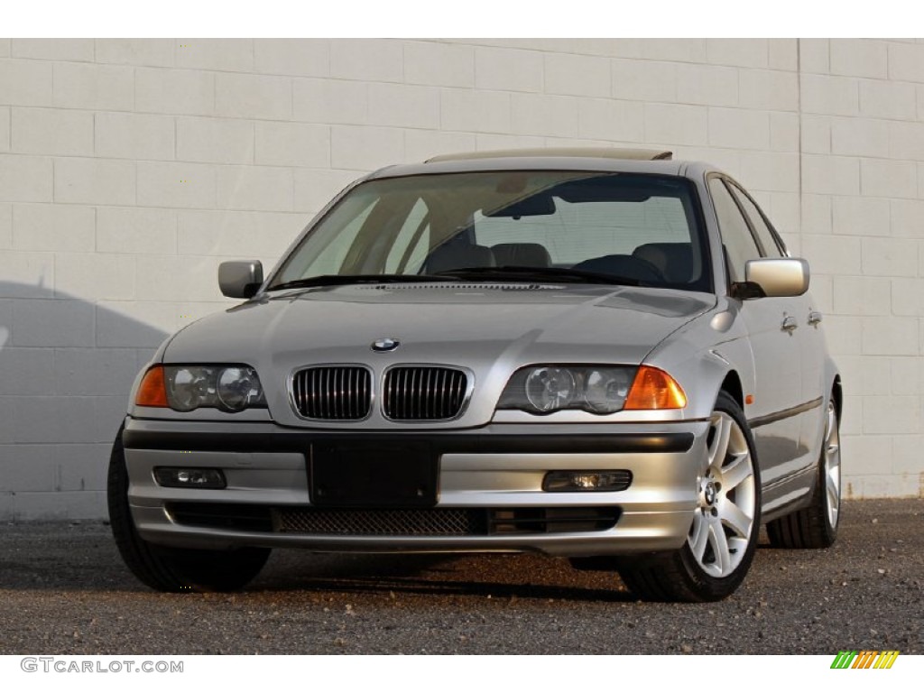 2000 3 Series 328i Sedan - Titanium Silver Metallic / Grey photo #9