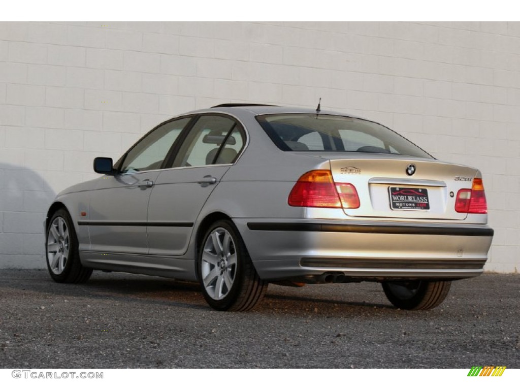 2000 3 Series 328i Sedan - Titanium Silver Metallic / Grey photo #34