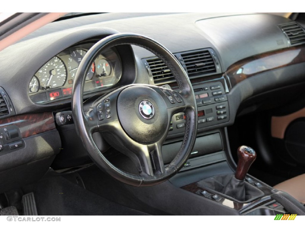 2002 BMW 3 Series 325i Coupe Sand Dashboard Photo #61571151