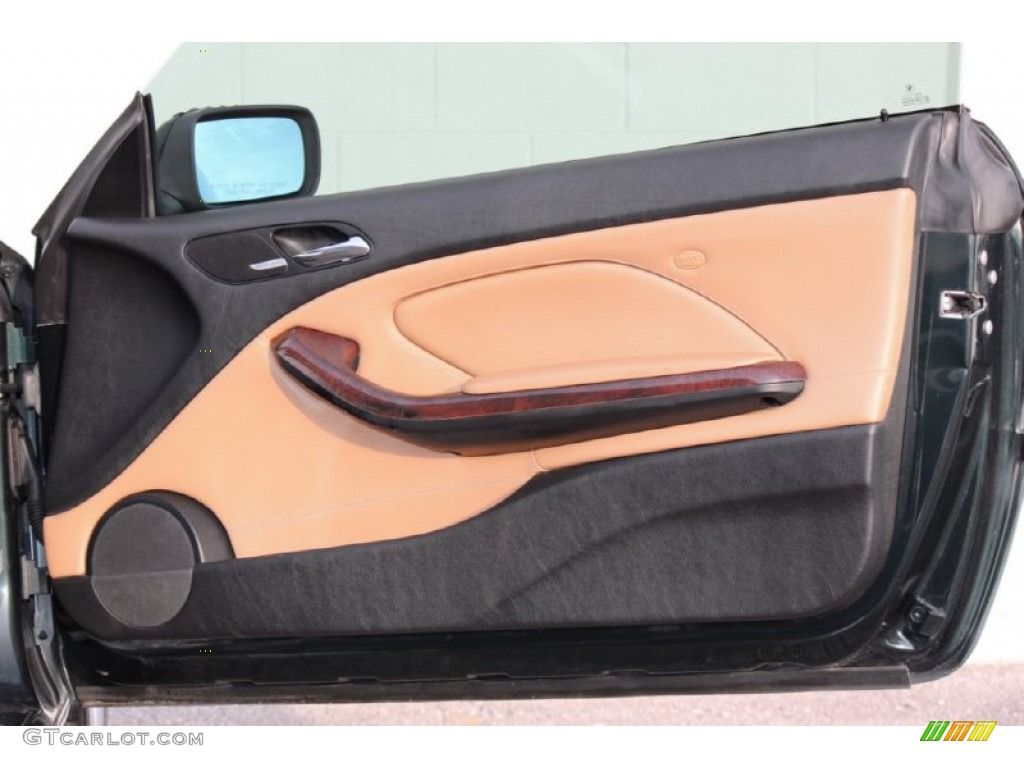 2002 BMW 3 Series 325i Coupe Sand Door Panel Photo #61571163