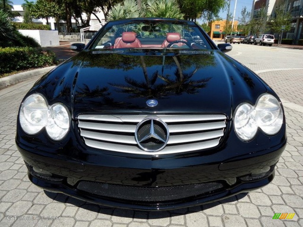 Black 2004 Mercedes-Benz SL 55 AMG Roadster Exterior Photo #61571940