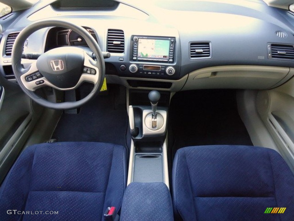 2008 Honda Civic Hybrid Sedan Blue Dashboard Photo #61572036