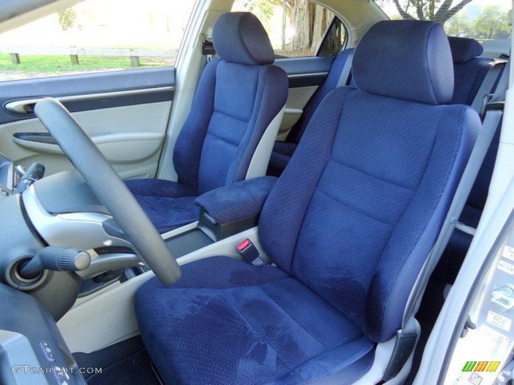 Blue Interior 2008 Honda Civic Hybrid Sedan Photo #61572060