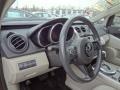 2009 Mazda CX-7 Sand Interior Steering Wheel Photo