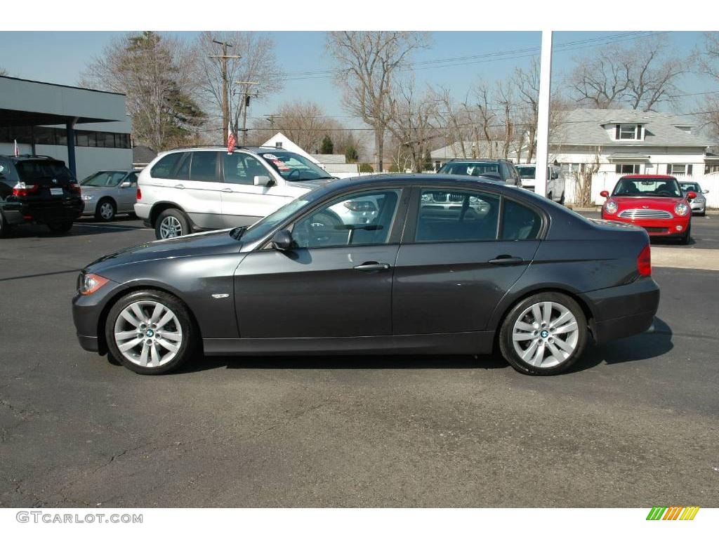 2008 3 Series 328i Sedan - Sparkling Graphite Metallic / Black photo #2