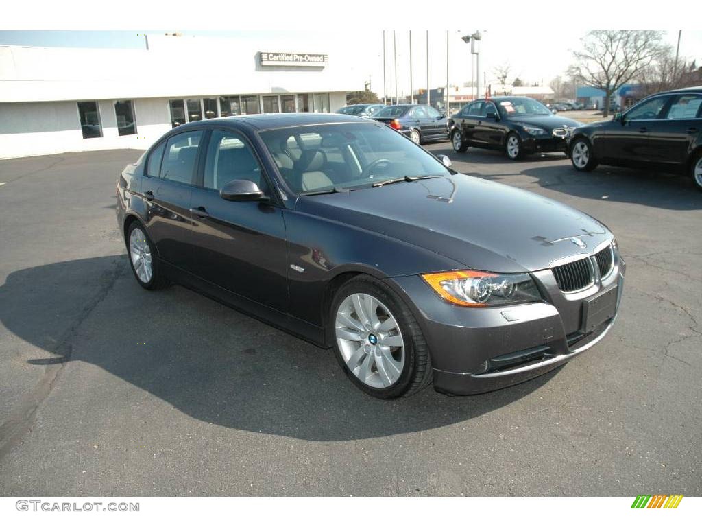 2008 3 Series 328i Sedan - Sparkling Graphite Metallic / Black photo #7