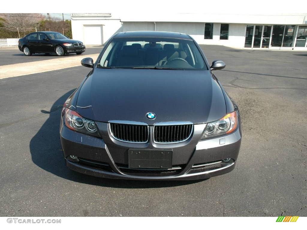 2008 3 Series 328i Sedan - Sparkling Graphite Metallic / Black photo #8