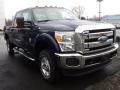 2012 Dark Blue Pearl Metallic Ford F350 Super Duty XLT Crew Cab 4x4  photo #2