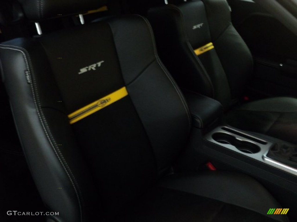 Dark Slate Gray Interior 2012 Dodge Challenger SRT8 Yellow Jacket Photo #61574793