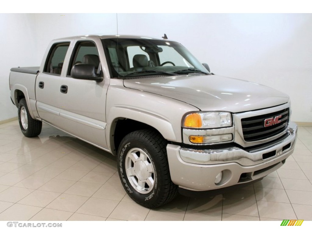 2006 Sierra 1500 SLT Z71 Crew Cab 4x4 - Silver Birch Metallic / Neutral photo #1