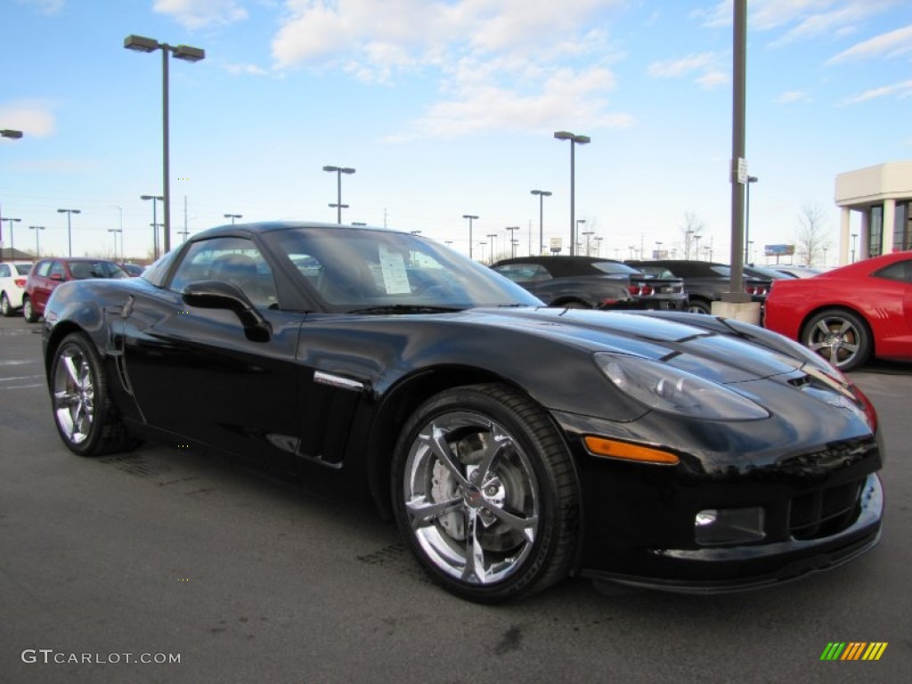 2011 Corvette Grand Sport Coupe - Black / Ebony Black/Red photo #1