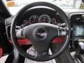 Ebony Black/Red 2011 Chevrolet Corvette Grand Sport Coupe Steering Wheel
