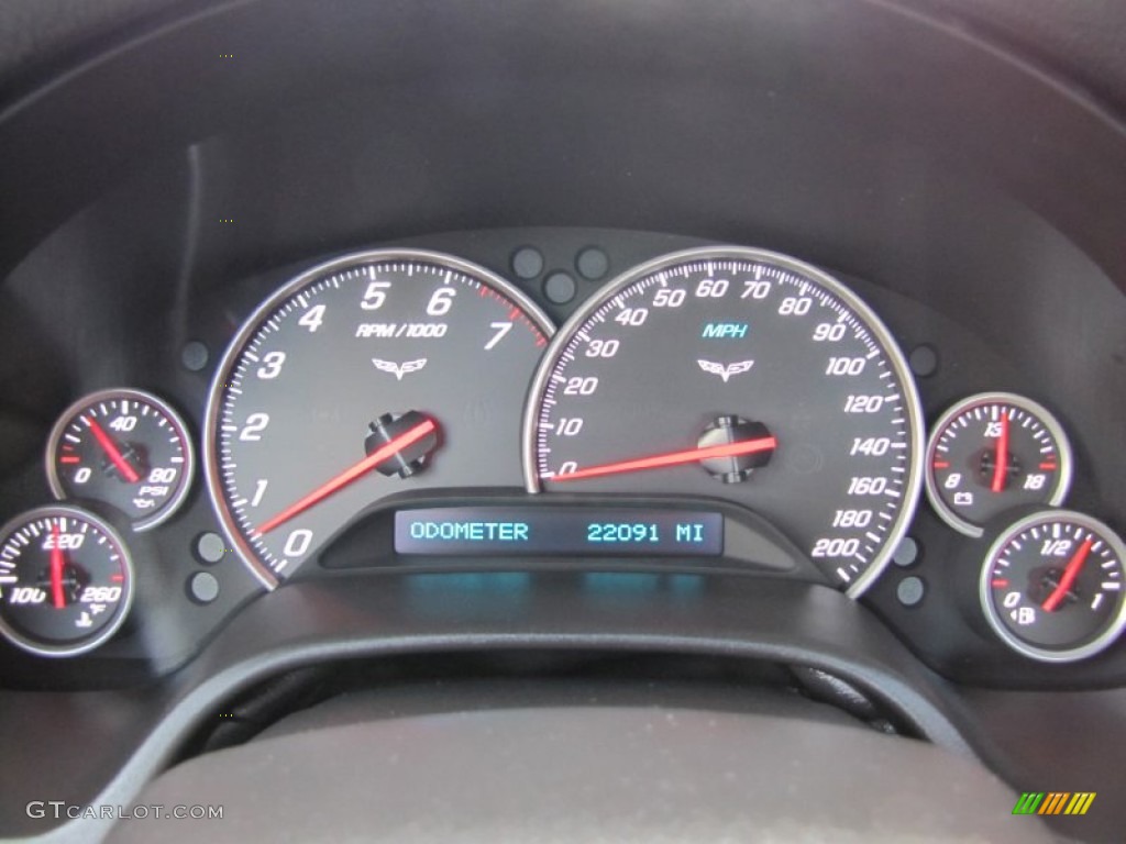 2011 Chevrolet Corvette Grand Sport Coupe Gauges Photo #61575810