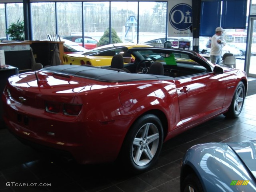 2011 Camaro LT Convertible - Victory Red / Gray photo #7