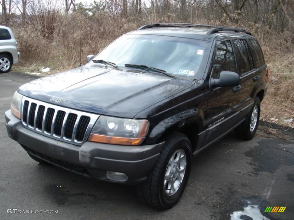 2000 Grand Cherokee Laredo 4x4 - Black / Agate photo #1