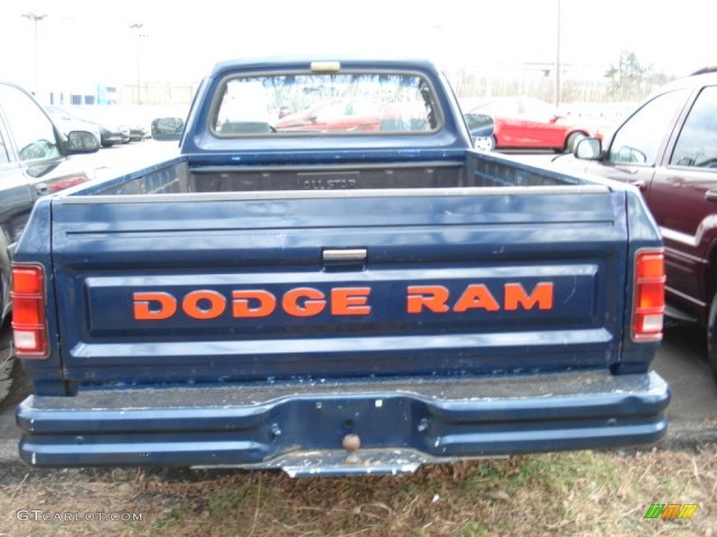 1991 Ram Truck Regular Cab - Dark Spectrum Blue Metallic / Gray photo #5