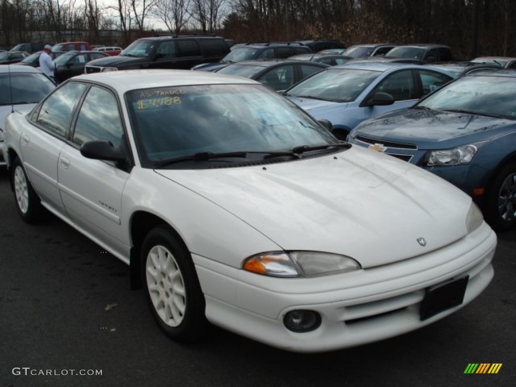 1997 Intrepid Sedan - Stone White / Blue photo #1