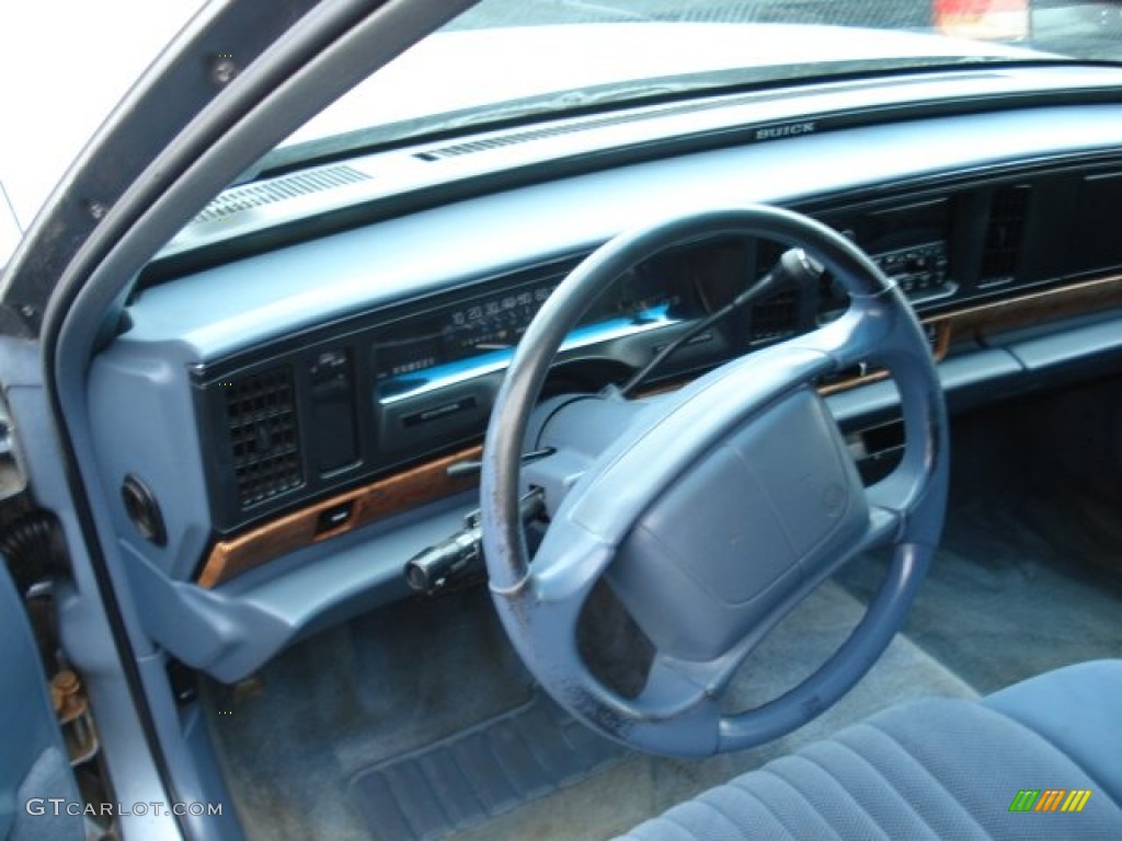 1995 Buick LeSabre Custom Blue Steering Wheel Photo #61577277