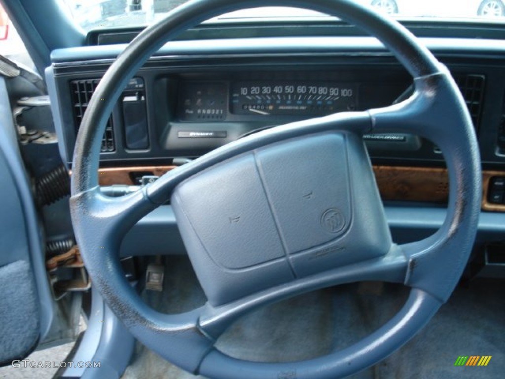 1995 Buick LeSabre Custom Blue Steering Wheel Photo #61577307