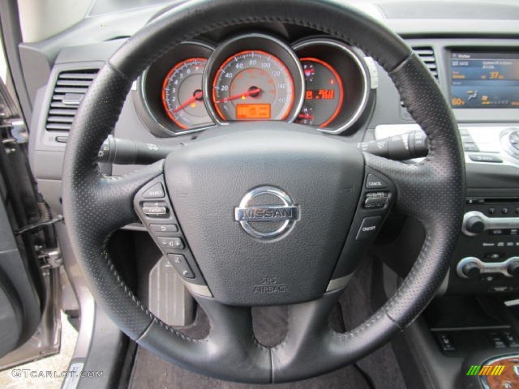 2009 Nissan Murano LE AWD Black Steering Wheel Photo #61578207