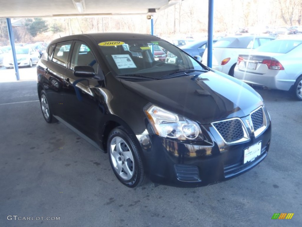 Jet Black Metallic Pontiac Vibe