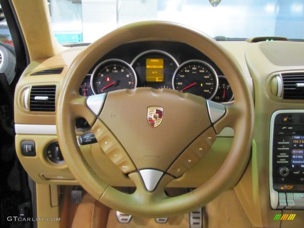 2009 Porsche Cayenne GTS Havanna/Sand Beige with Alcantara Steering Wheel Photo #61582741