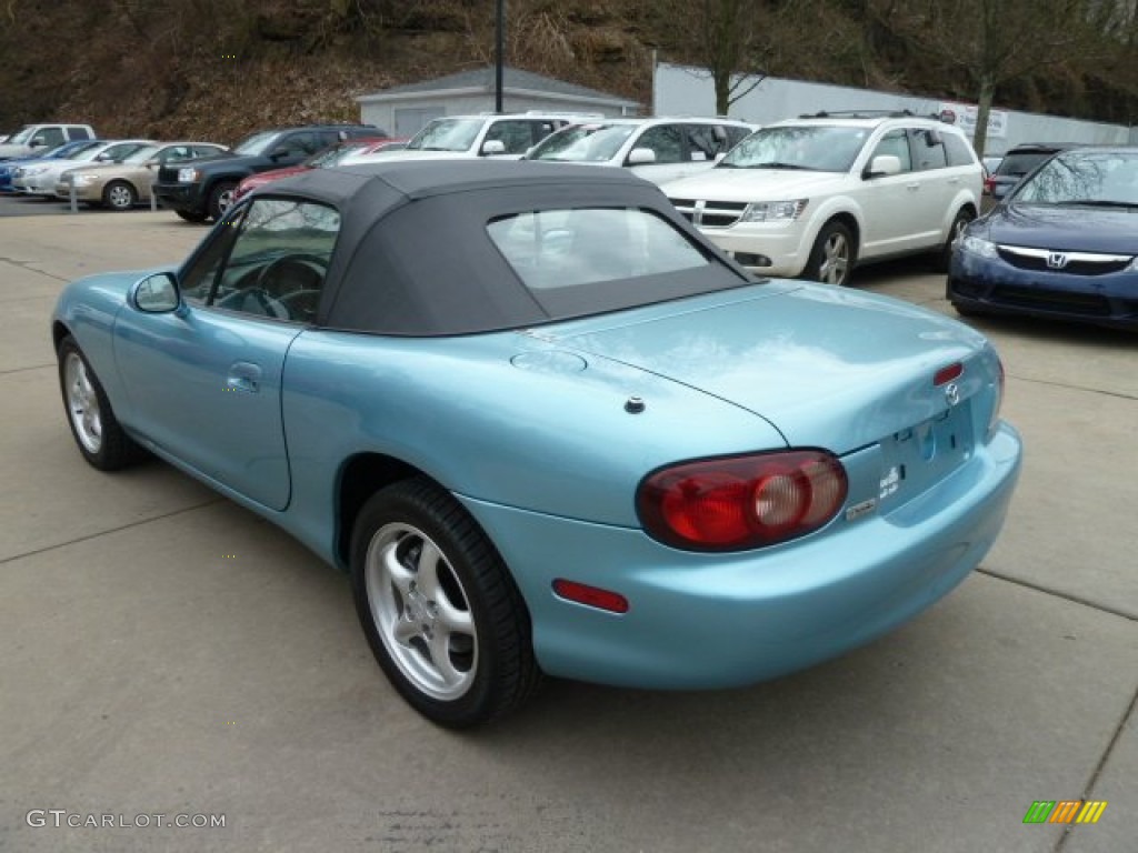 2001 MX-5 Miata Roadster - Crystal Blue Metallic / Black photo #2