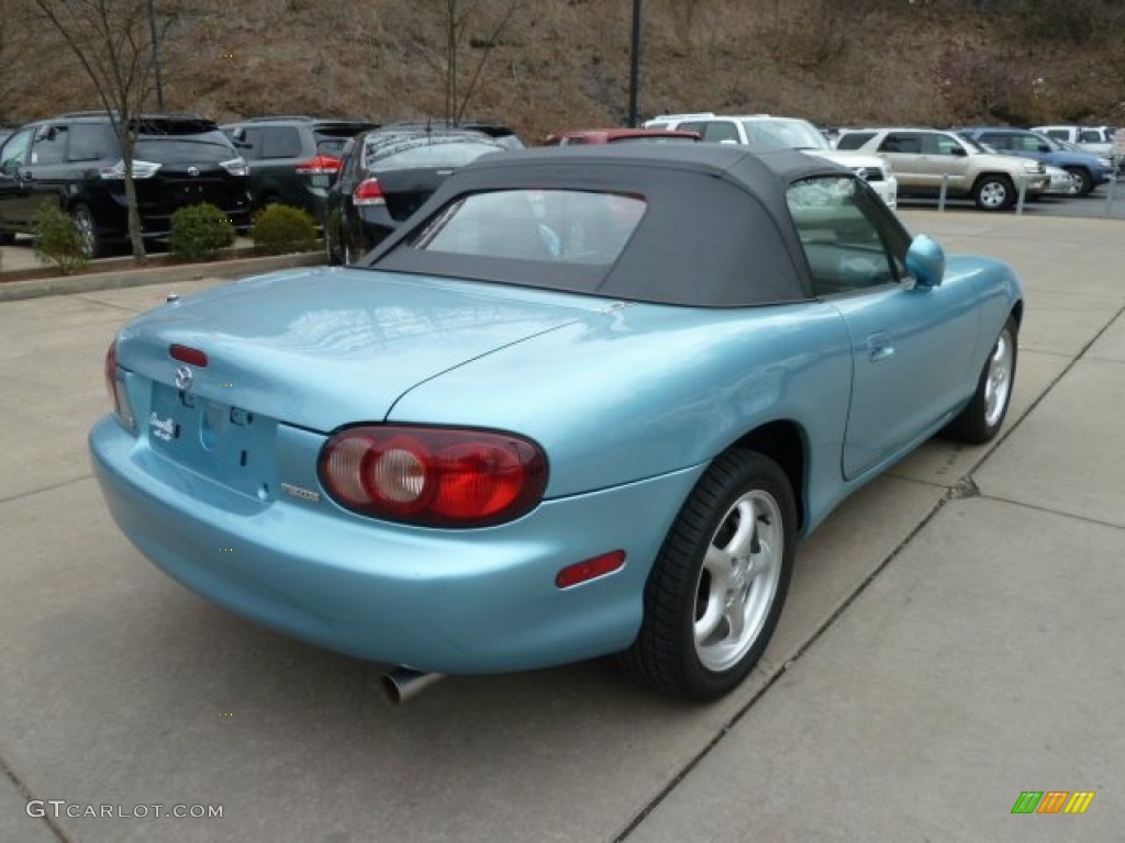 2001 MX-5 Miata Roadster - Crystal Blue Metallic / Black photo #4
