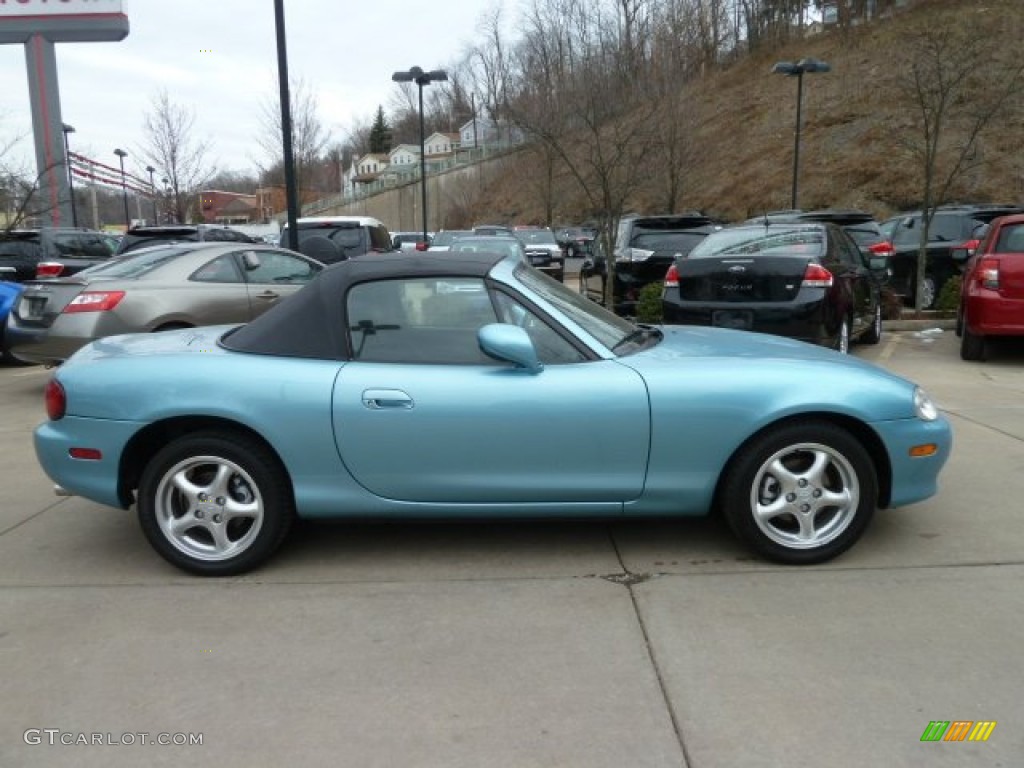 2001 MX-5 Miata Roadster - Crystal Blue Metallic / Black photo #5