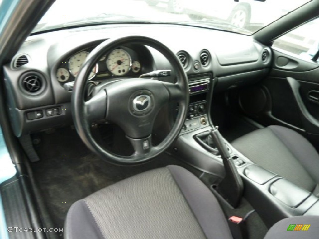 2001 MX-5 Miata Roadster - Crystal Blue Metallic / Black photo #8