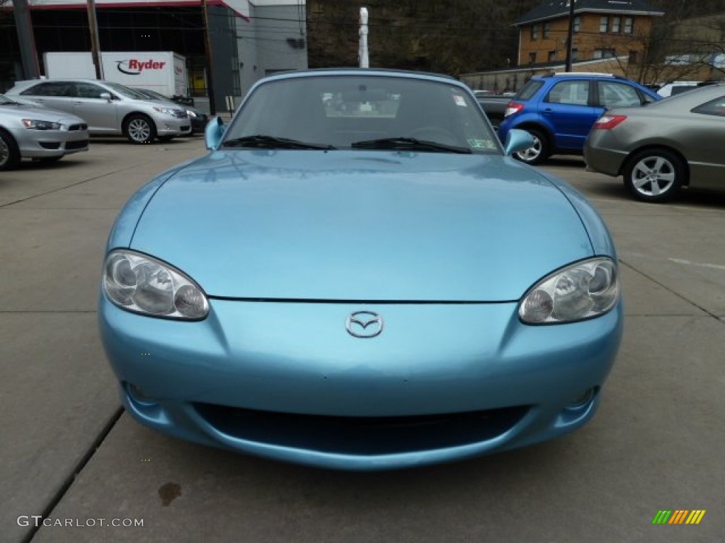 2001 MX-5 Miata Roadster - Crystal Blue Metallic / Black photo #10