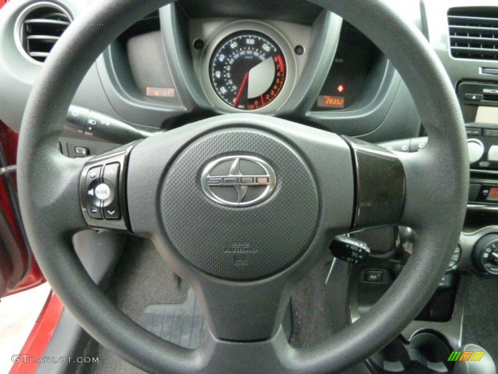 2008 Scion xD Standard xD Model Charcoal Gray Steering Wheel Photo #61583909