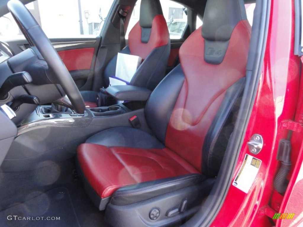 Black/Red Interior 2010 Audi S4 3.0 quattro Sedan Photo #61584184