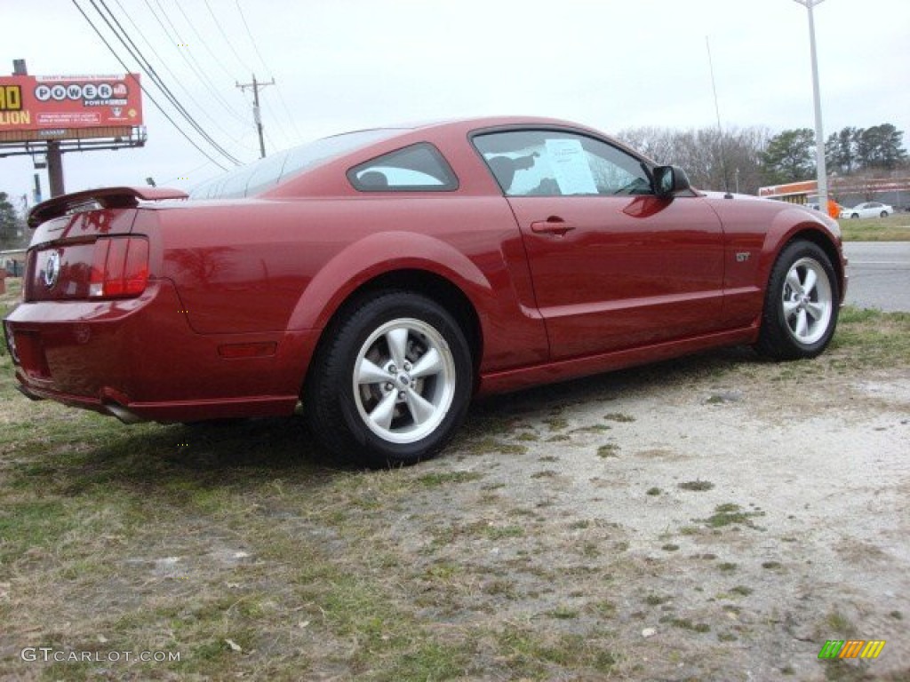 2007 Mustang GT Deluxe Coupe - Redfire Metallic / Dark Charcoal photo #5