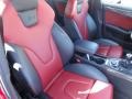 Black/Red 2010 Audi S4 3.0 quattro Sedan Interior Color